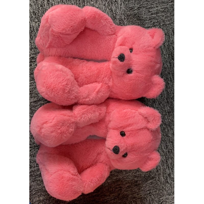 One Size Fit for All (35-41Size) / 204 Support Drop Shipping Tebby Designer Sandals Slides Custom Logo Pink Animal Women Slides Footwear Teddy Bear Slippers