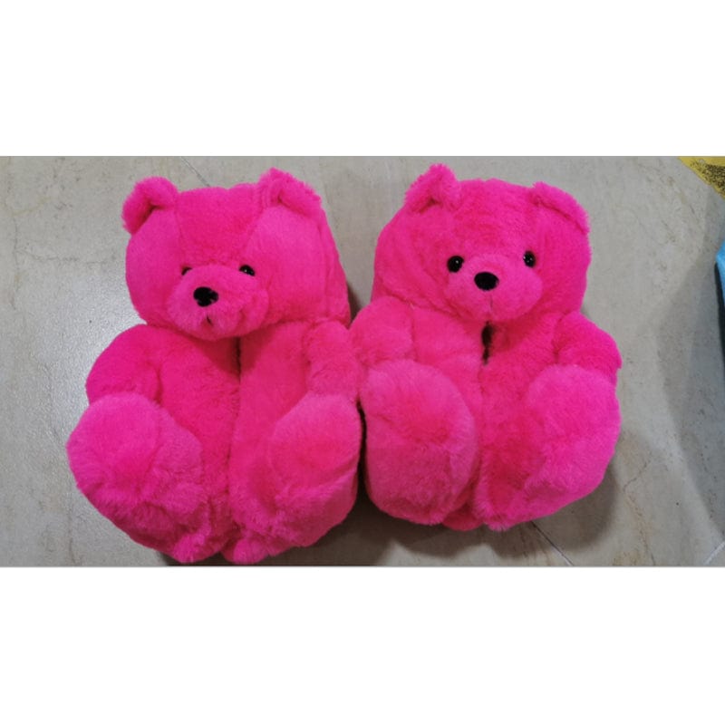 One Size Fit for All (35-41Size) / 215 Support Drop Shipping Tebby Designer Sandals Slides Custom Logo Pink Animal Women Slides Footwear Teddy Bear Slippers