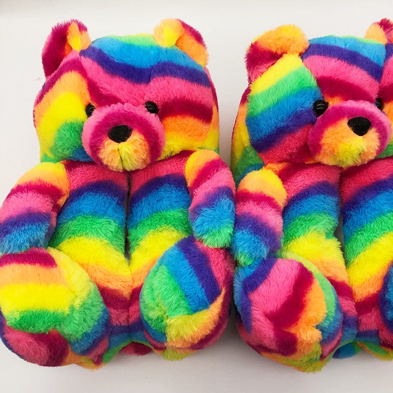One Size Fit for All (35-41Size) / 221 Support Drop Shipping Tebby Designer Sandals Slides Custom Logo Pink Animal Women Slides Footwear Teddy Bear Slippers