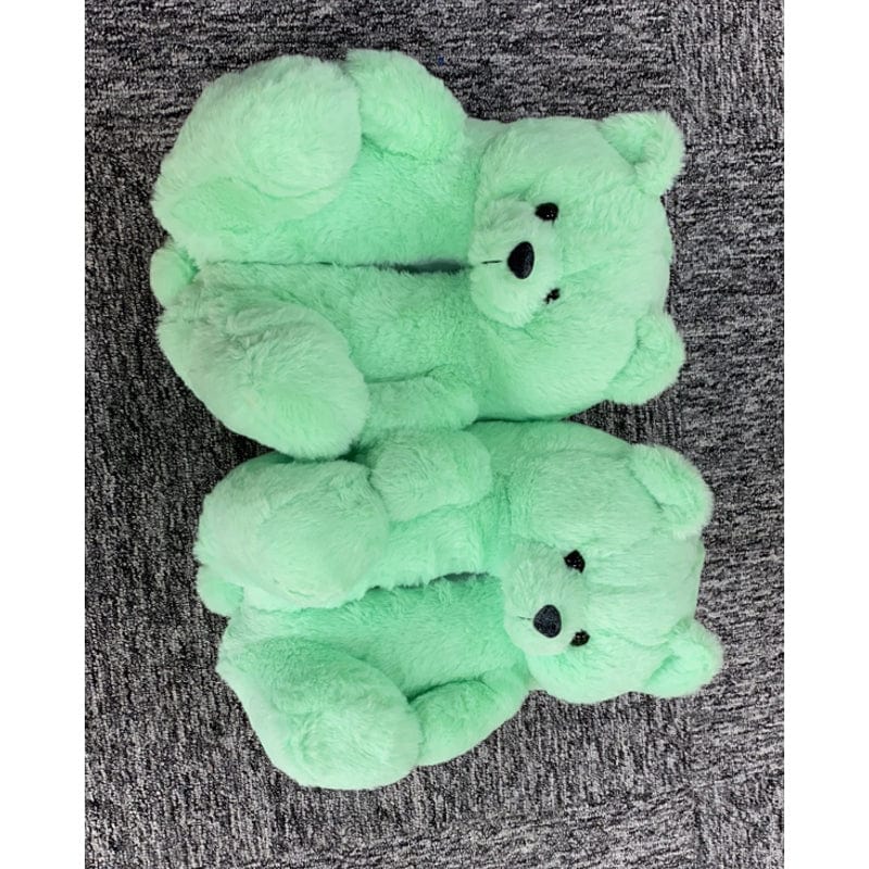 One Size Fit for All (35-41Size) / beige Support Drop Shipping Tebby Designer Sandals Slides Custom Logo Pink Animal Women Slides Footwear Teddy Bear Slippers