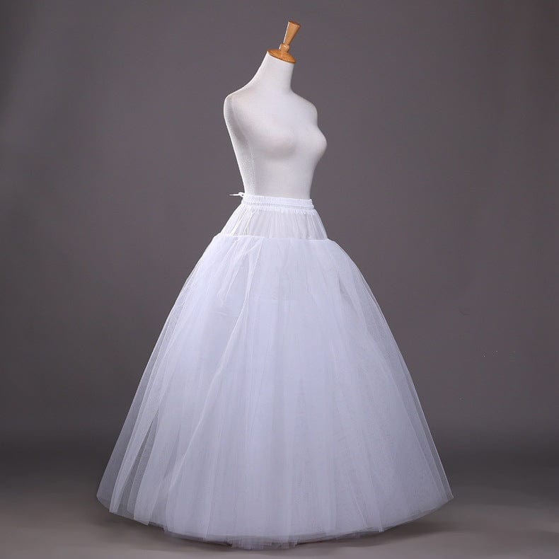 one size Manufacturer made Bride petticoats 6-layer steel ring wedding dress skirts in stock drop shipping fulfill plus size petticoat