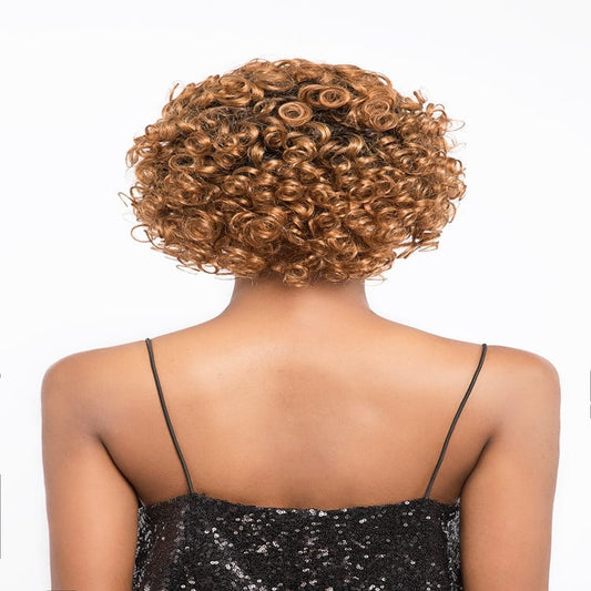 Oprah Charming Flower Curl Different Colors Human Hair Wig In Stock