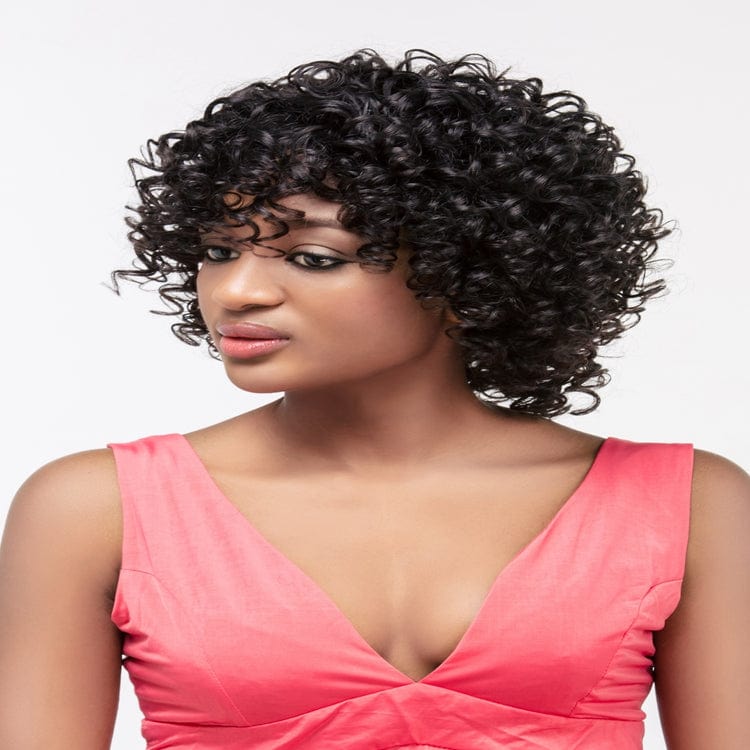 Oprah Charming Flower Curl Different Colors Human Hair Wig In Stock