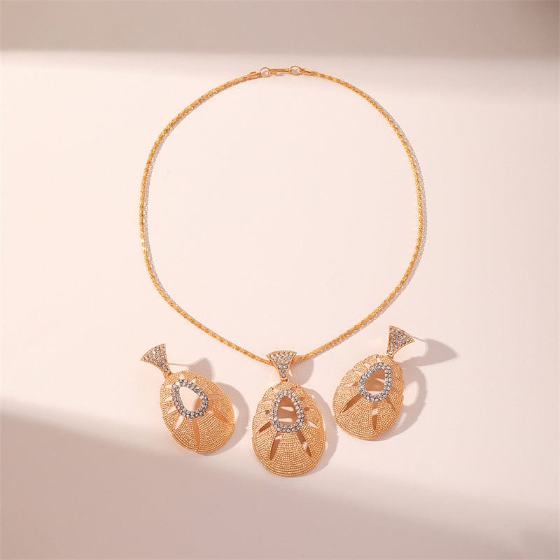 other / 1 Hawaiian Pearl Cute Bff Traditional Big Hip Hop Packaging Opalstone Pendant Bridalindian Style Diy Gold Necklace Jewelry Sets