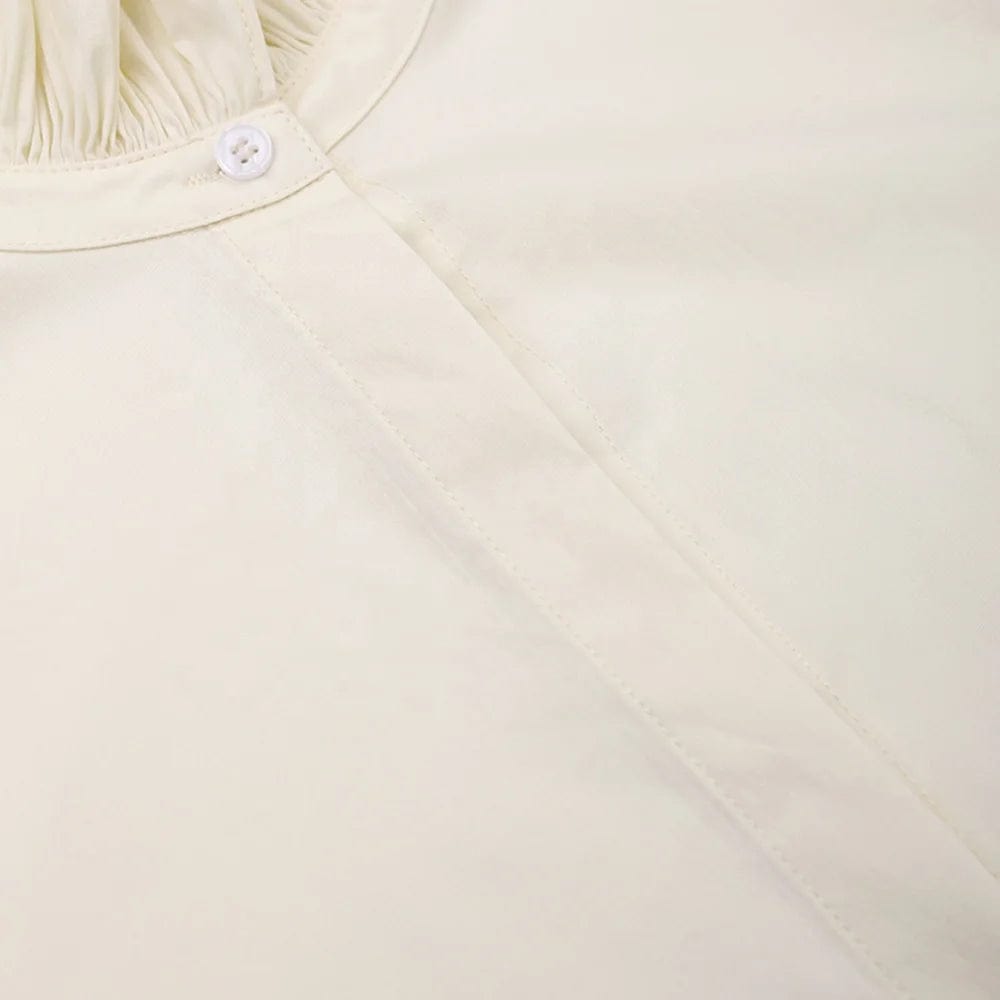 OUDINA French Lazy Style Loose Shirt For Women New Style Long Sleeve Pleated Design Slim Women's Shirts