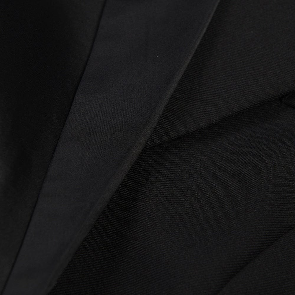 OUDINA Unique Stylish Irregular Pleated Single Button Elegant Satin Suits And Blazers Ladies Women Jacket Blazer