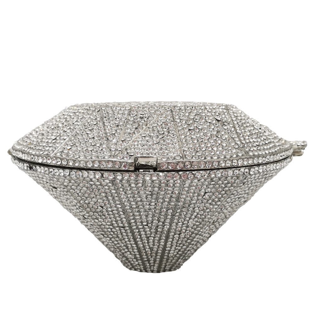 panda 11*6*15 cm / D-3 Panda Shaped Handbag Purse Women Diamond Clutch Animal Bear Shaped Bling Evening Bag