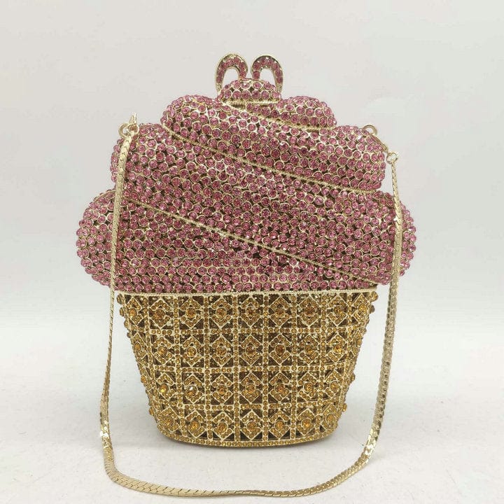 panda 11*6*15 cm / X-3 Panda Shaped Handbag Purse Women Diamond Clutch Animal Bear Shaped Bling Evening Bag