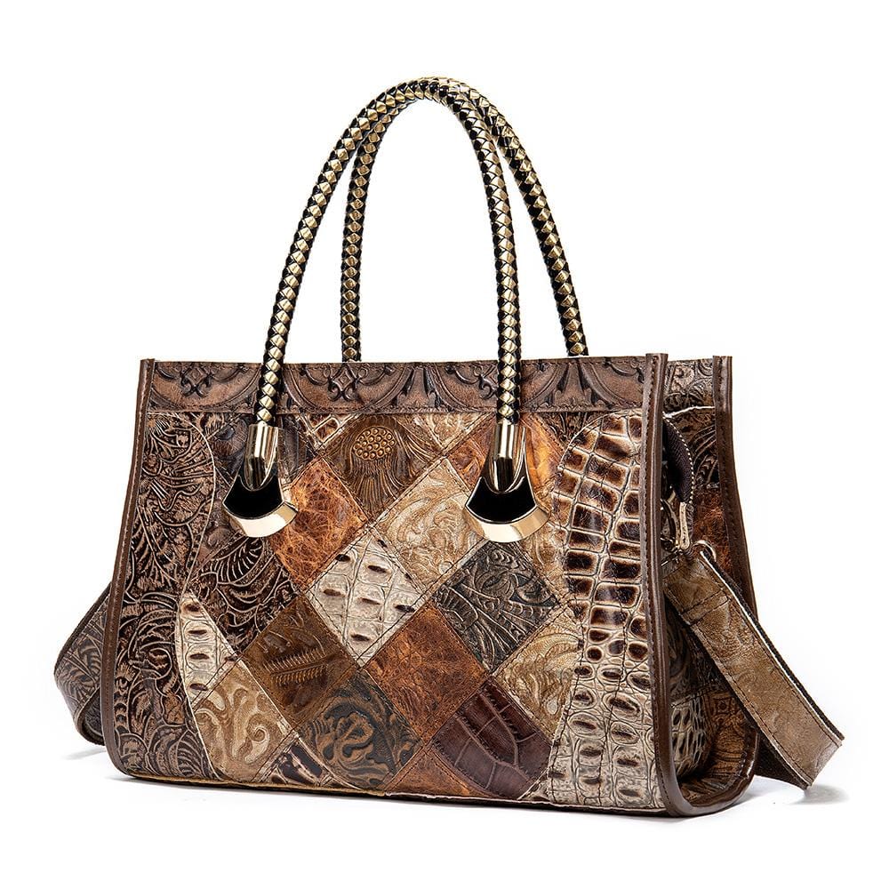 Patch Genuine Handbag Wholesale Luxury Purses For Women Ladies 2022 Vegan Genuine Leather Handbags Matching Purse Set Bulk Of Women And Purse Tote Set