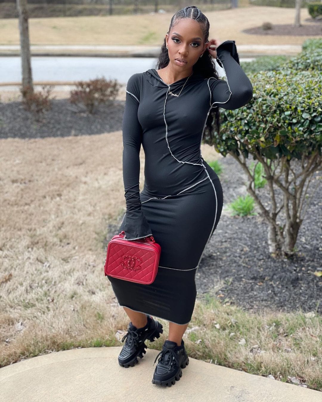 PDEP most popular fall long sleeve hoodies casual dress for women plus size cotton tight soild color sexy long dress for ladies