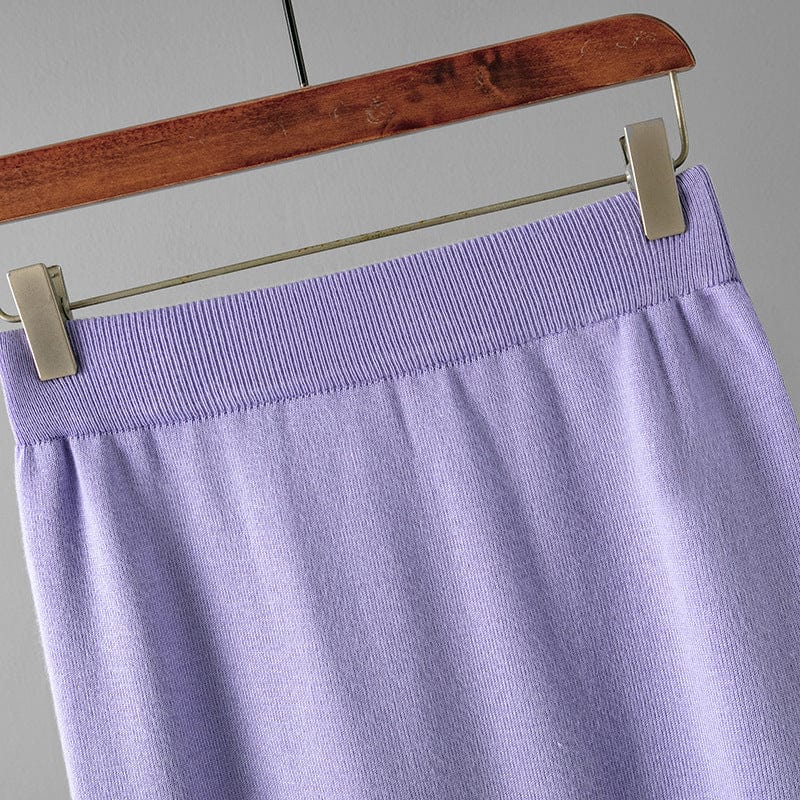 PDEP Women's 2023 Autumn New Casual Loose Fashion Long knitted sweater skirt and top Two Piece Set Wholesale top quality Sweater