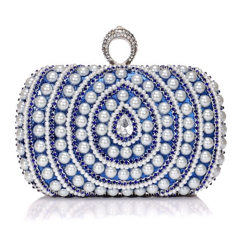 Pearl Beaded Rhinestones Clutch Purse Handbags for Women Wedding Prom Party High Quality Clutch Evening Bags