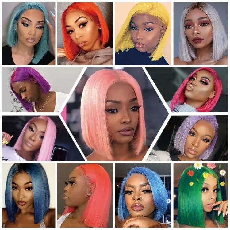Piano Color Double Drawn Short Bob Wig