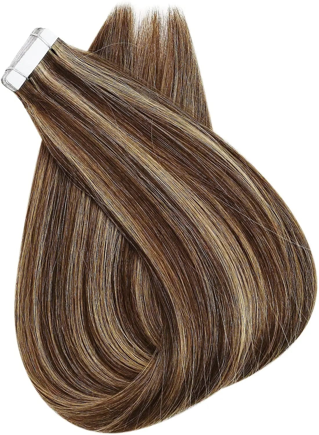 Piano Color Silky Straight Tape In Hair Extension Cuticle Aligned Virgin Human Hair Extensions