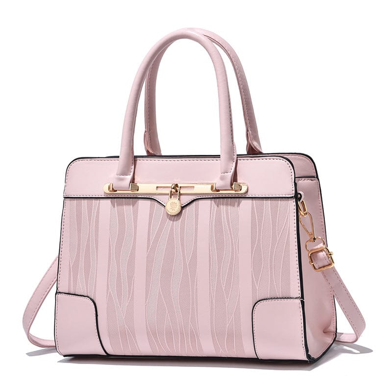 Pink 2022 Fashion Designer PU Leather Elegant Female Handbag Trunk Tote Hand Bags Ladies Luxury New Design