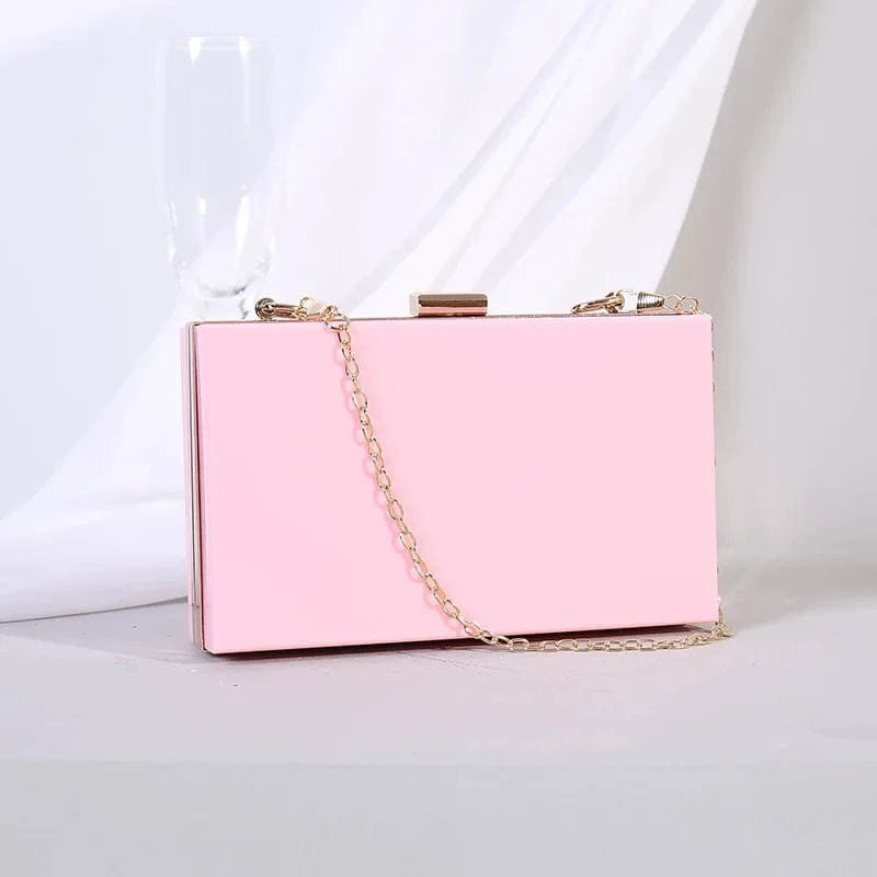 Pink Cheap custom design multi colors ladies clutch acrylic evening bag