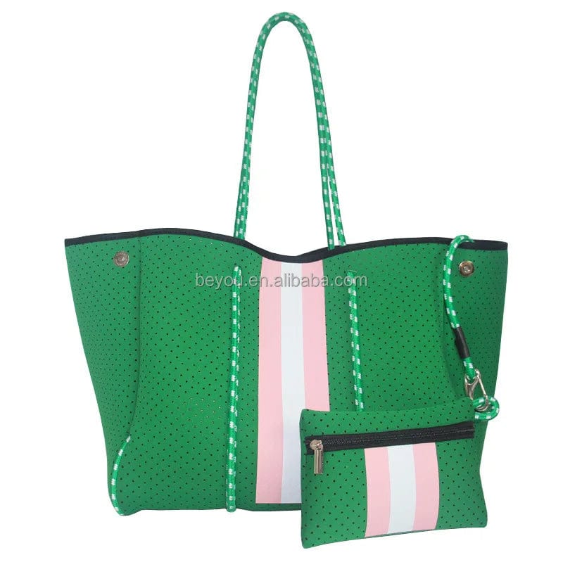 pink green Pink Green Checkerboard Women's Fashion All Season Casual Knit Bag  Checked Plaid Shopping Bags Shoulder Tote Handbags
