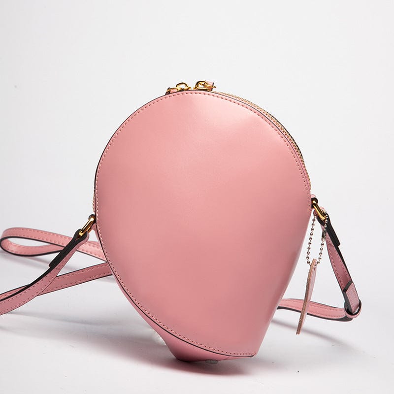 pink Leather Women's Bag 2022 New Summer Trend Solid Color Simple Fashion Girl Candy Color Versatile Black -Shoulder Crossbody Bag