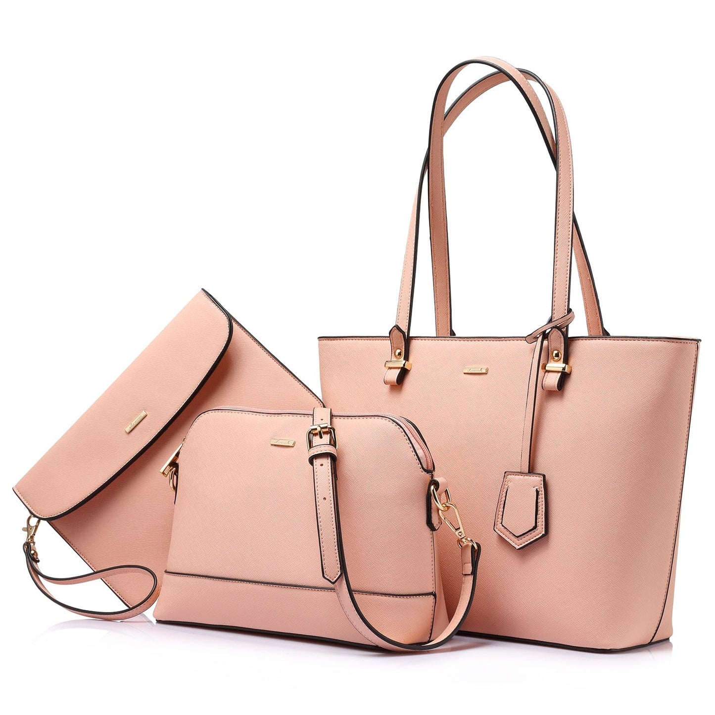 Pink Lovevook Hot Selling Women's Purse Handbags Set for Women Office Hand Bags Ladies