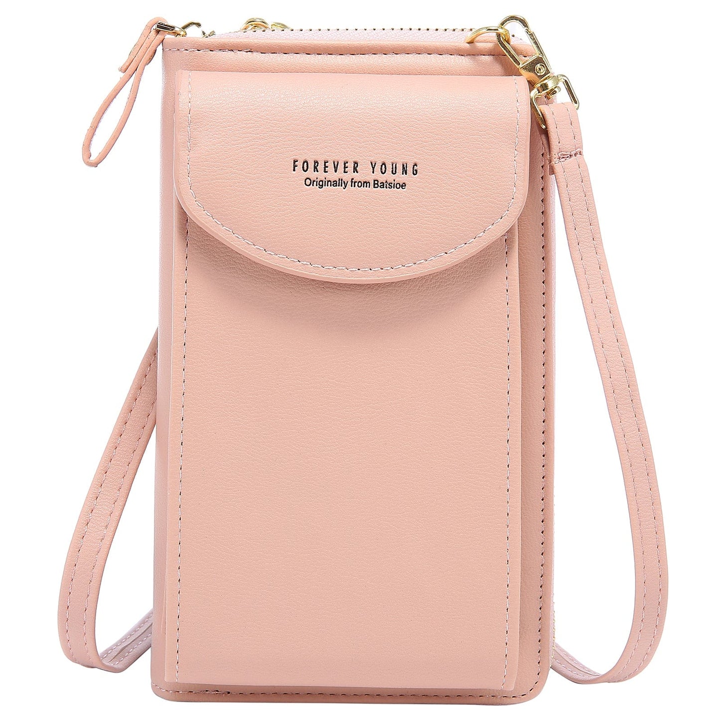 pink-VYUB1879JF15M LOVEVOOK amazon ladies hot sale small PU leather Phone Bag with Credit Card Slots purses women leather wallets