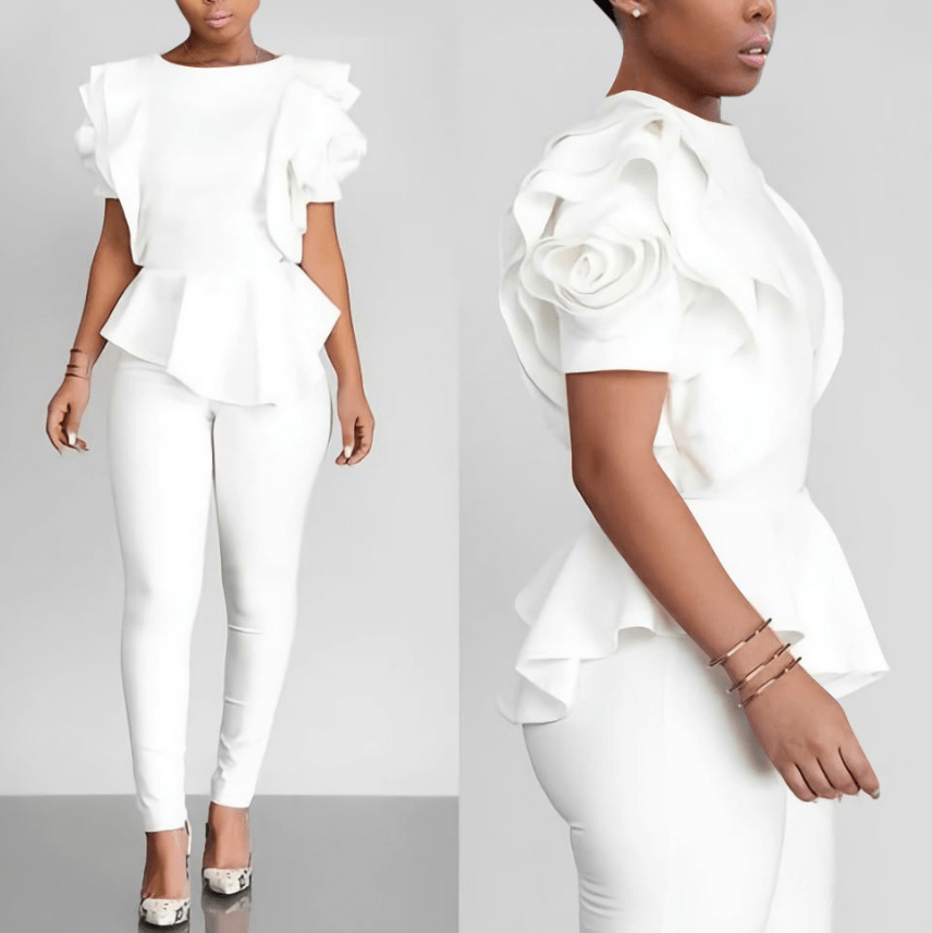 Plus Size Petal Sleeve Real Blusa Women Tops Zanzea Korean Blouse Vadim Elegant Summer Lotus Hem Shirt