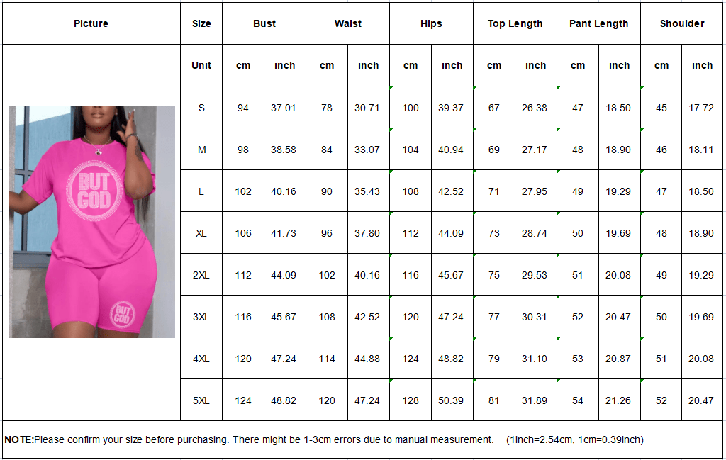 Plus Size Shorts Set Rhinestone Letter Female Polyester Casual Regular Sleeve O Neck Matching Outfits But God Summer Clothings
