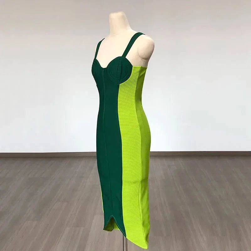 Plus Size Women's Clothing Winter Elegant Bodycon Sleeveless Bandage Party Evening Dresses