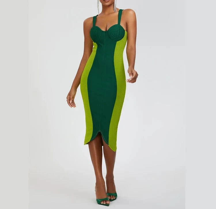 Plus Size Women's Clothing Winter Elegant Bodycon Sleeveless Bandage Party Evening Dresses