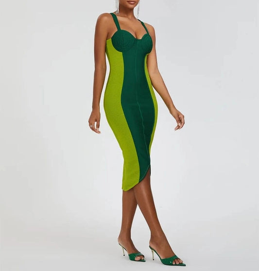 Plus Size Women's Clothing Winter Elegant Bodycon Sleeveless Bandage Party Evening Dresses