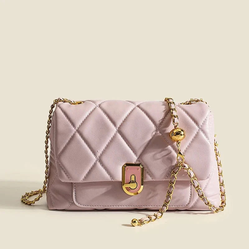 popular 2023 classic handbag leather strap crossbody bags designer new luxury pink color handbag for women