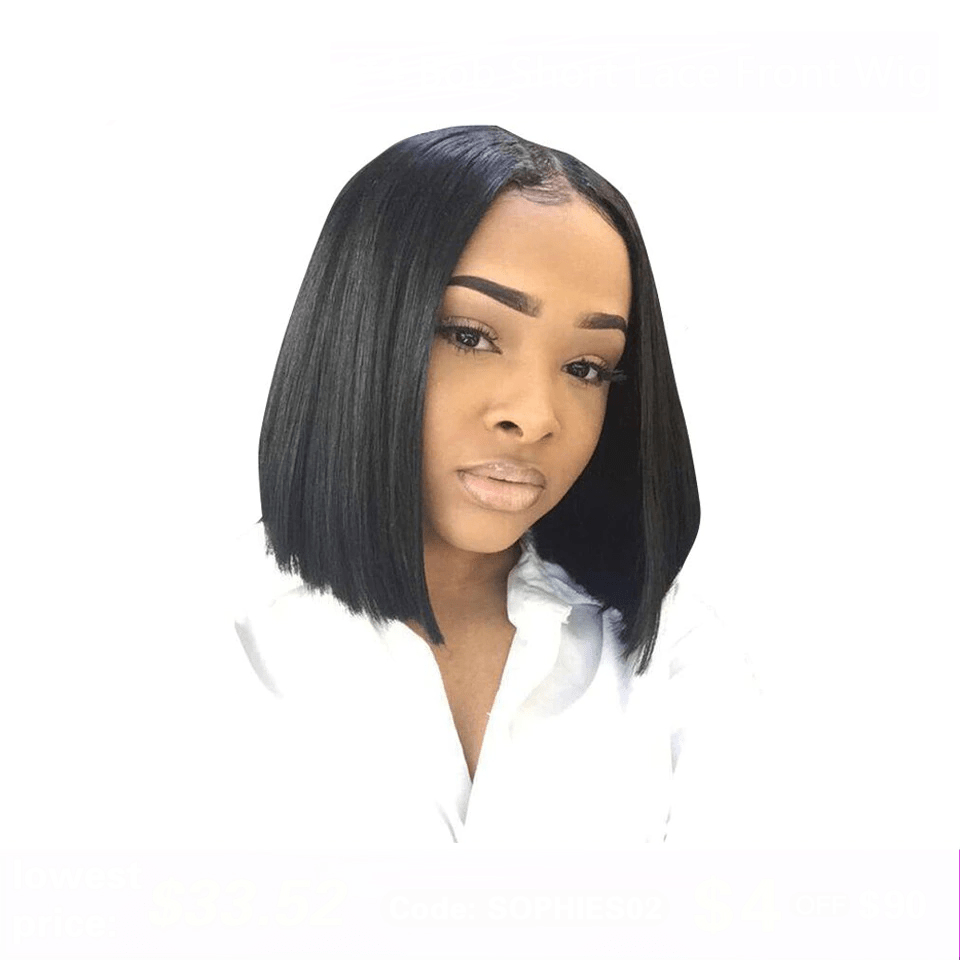 Popular Beauty 8inch-14inch Brazilian Human Hair Closure Short Wig,Wholesale Price Black Short Bob Wigs For Black Women
