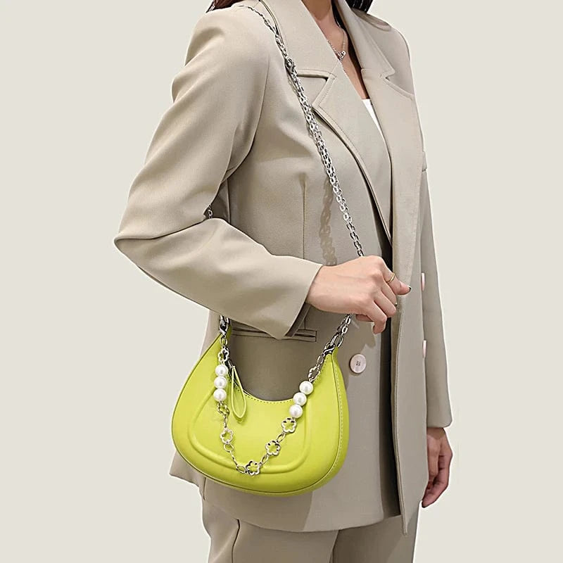 popular latest design chains handbags female casual ladies purses unique shape luxury handbags