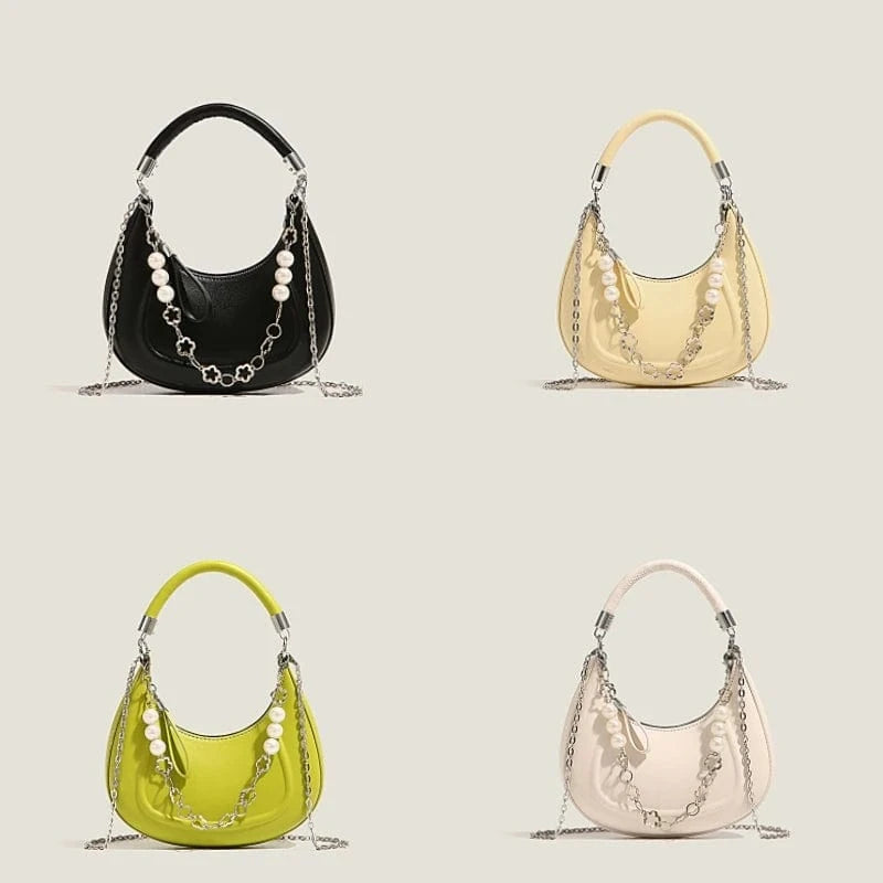 popular latest design chains handbags female casual ladies purses unique shape luxury handbags
