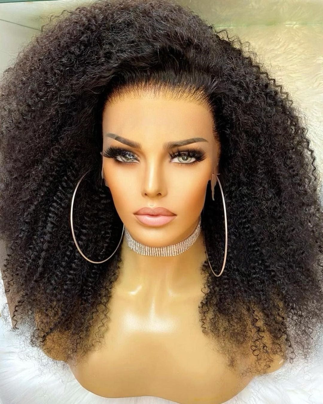 Popularity Full Boom Curly Natural Color Mink Raw Burmese Cuticle Aligned Human Hair 13x4 Lace Frontal Wigs
