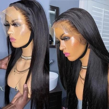 Pre Plucked 10a Quality13*4 13*6 Hd Transparent Lace Frontal Wigs,Transparent Swiss Lace Front Super Thin Hd Lace Wigs
