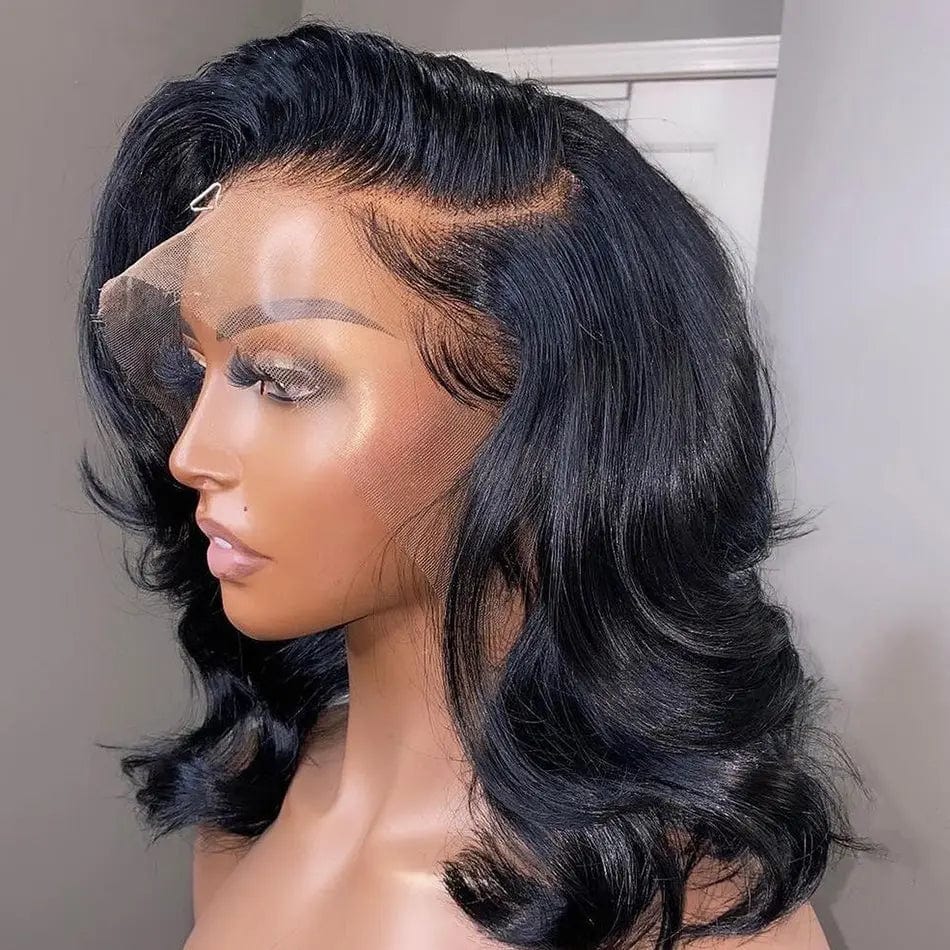 Pre Plucked 1B/27 Color Wavy Wigs Unprocessed Brazilian Hair Full Lace Front Wigs for Black Women