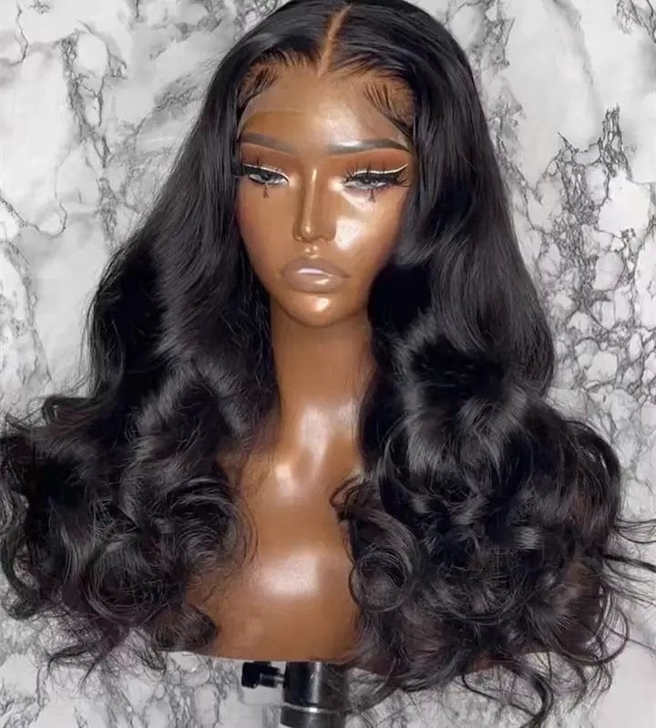 Pre Plucked Highlight Brown Color Loose Wave Burmese Raw Hair Lace Closure Wigs for Black Women