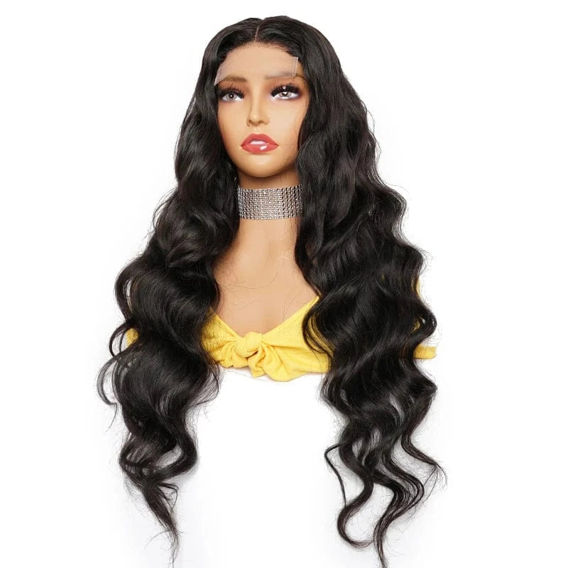 Pre Plucked Long 16 24 30 Inches 4*4 Frontal 4x4 HD Lace Front Virgin Brazilian Human Hair Bodywave Body Wave Closure Wig