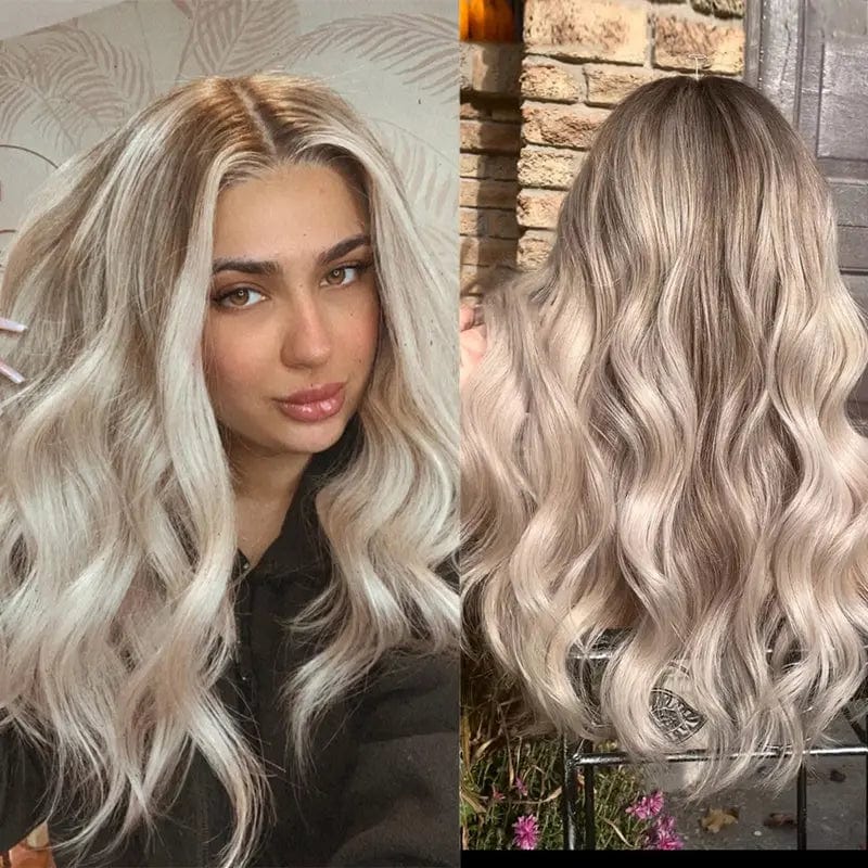 Professional Hair Vendors Highlight Blonde Human Virgin Hair 13*4 Transparent HD Lace Front Wigs