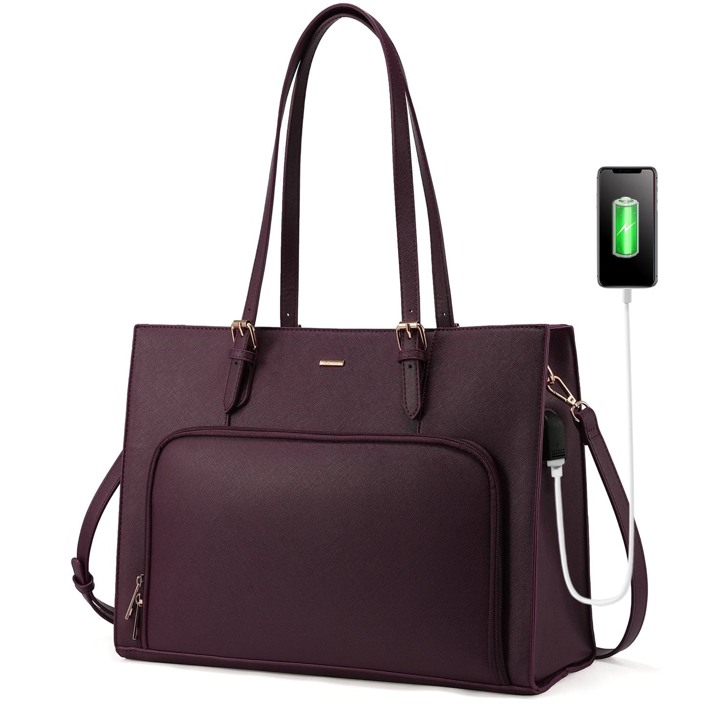 Purple 2022 LOVEVOOK new arrival tote bags custom famous designer women handbags large 15.6 Briefcase women laptop bags