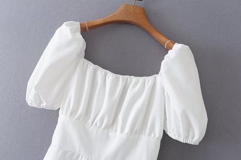 R41507S drop shipping women's fashion white backless bow tie dress