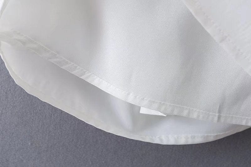 R41507S drop shipping women's fashion white backless bow tie dress