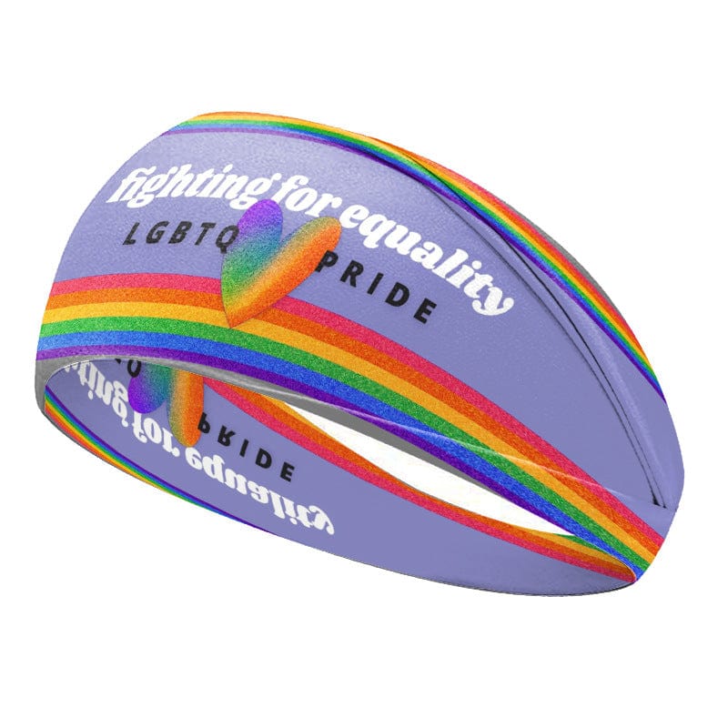 Rainbow 3 Rainbow Headband Yoga Hair Ornament Outdoor Pride Absorb Sweat Elastic Fitness Headband Sports Hair Band