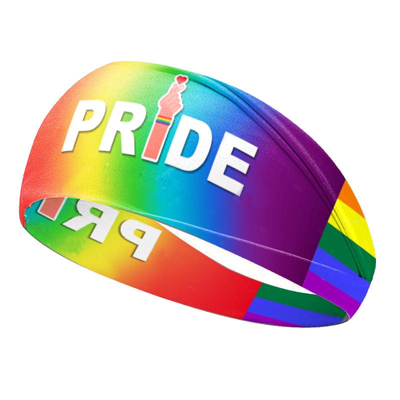 Rainbow 4 Rainbow Headband Yoga Hair Ornament Outdoor Pride Absorb Sweat Elastic Fitness Headband Sports Hair Band