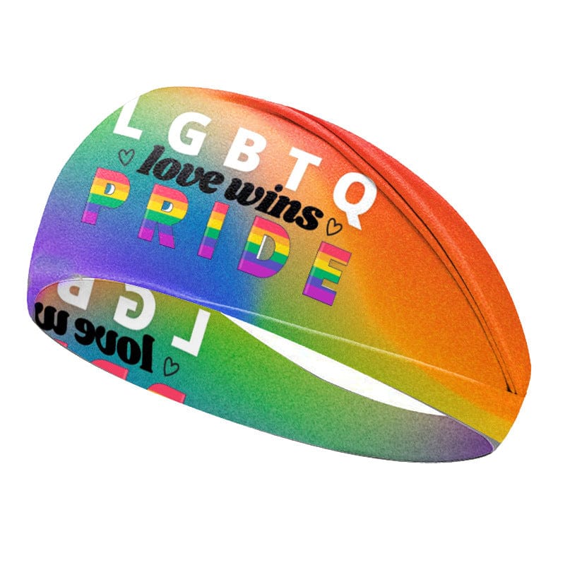 Rainbow 6 Rainbow Headband Yoga Hair Ornament Outdoor Pride Absorb Sweat Elastic Fitness Headband Sports Hair Band