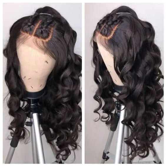 Raw Perruque Cheveux Humain Virgin Human Hair 13X6 Deep Wave Lace Front Wig With Deep Part Line For African Woman