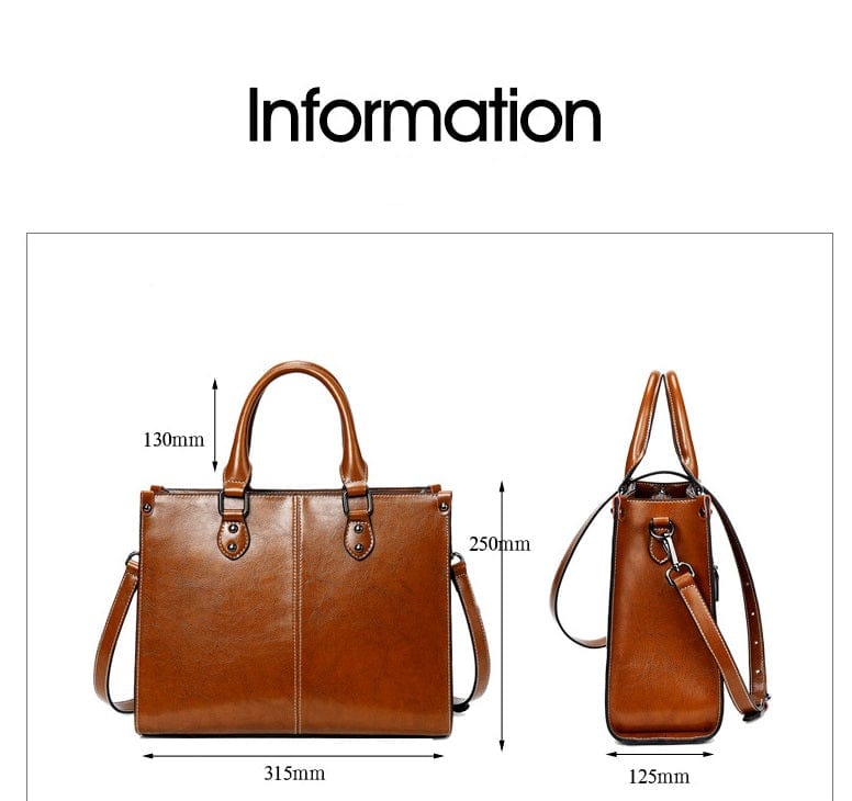REALER Dropshipping women Shoulder Crossbody Bags Ladies tote Hand bags genuine leather oil wax skin women handbags