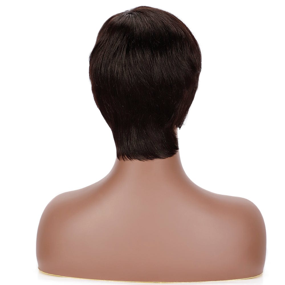 Rebecca Short Pixie Cut Bob Wig Straight Human Hair Glueless Lace Frontal Wig for Black Women Plucked With Baby Hair