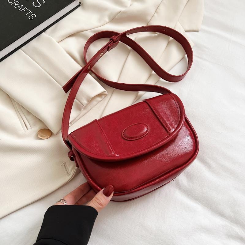 Red 2022 Designer Saddle Crossbody Bags for Women Retro Fashion Bags Women Handbags Ladies Luxury