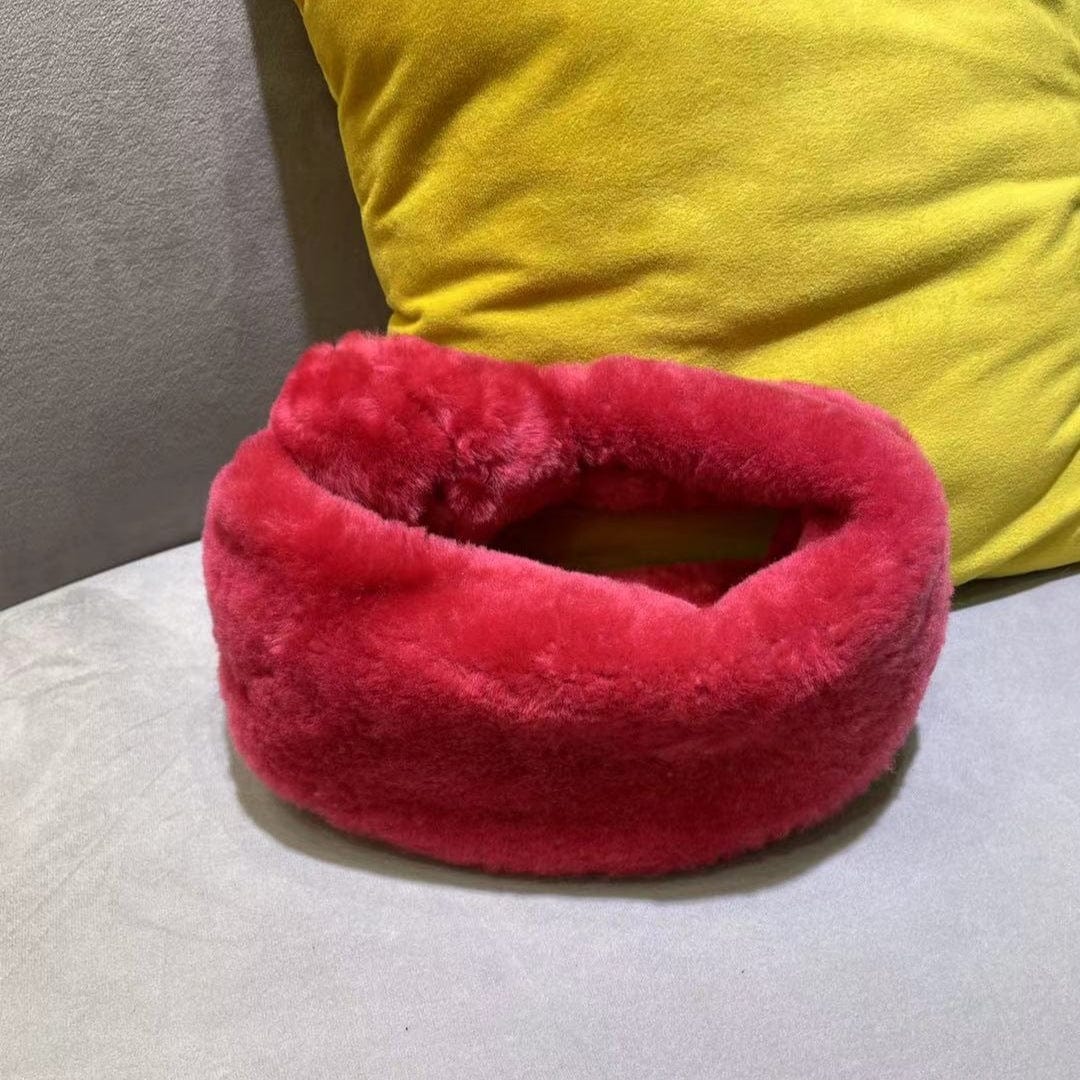 Red Fashion Ladies Real Wool women purses 2022 luxury name brand purses and ladies handbags custom with logo